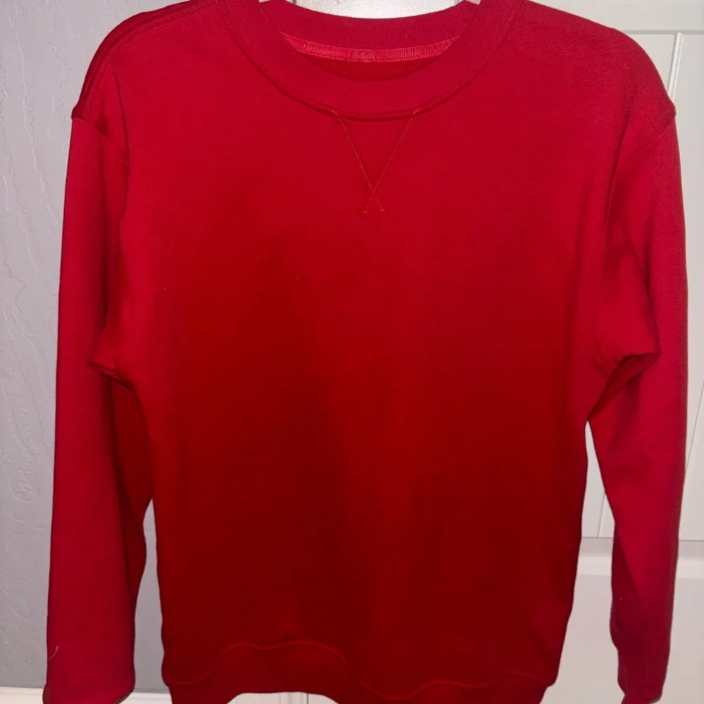 Lululemon red oversized crew sweatshirt - Picture 2 of 3